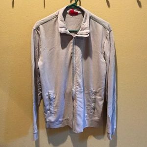 Alfani Mens Slim Fit Front Zip sweatshirt L